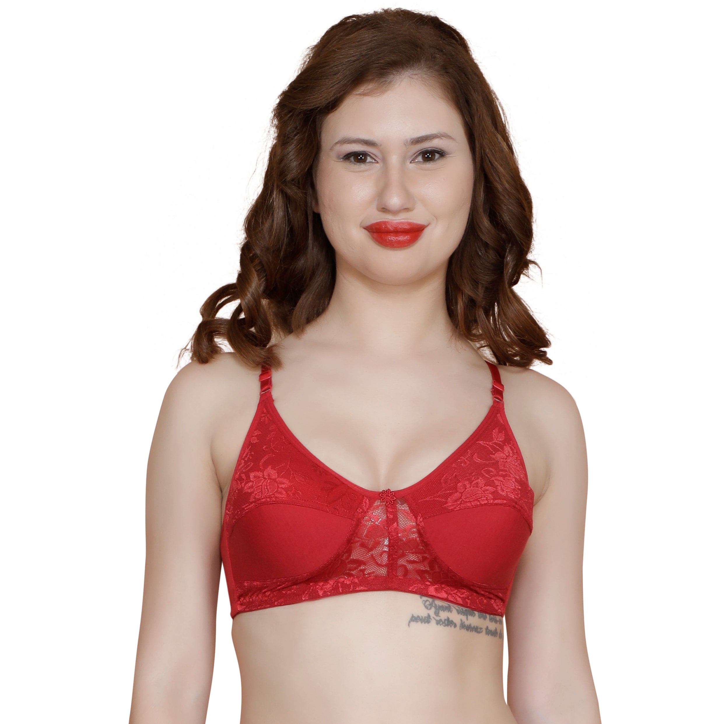 T.T. Women Platting Hos With Spandex Net Bra PACK OF 6 assorted colors