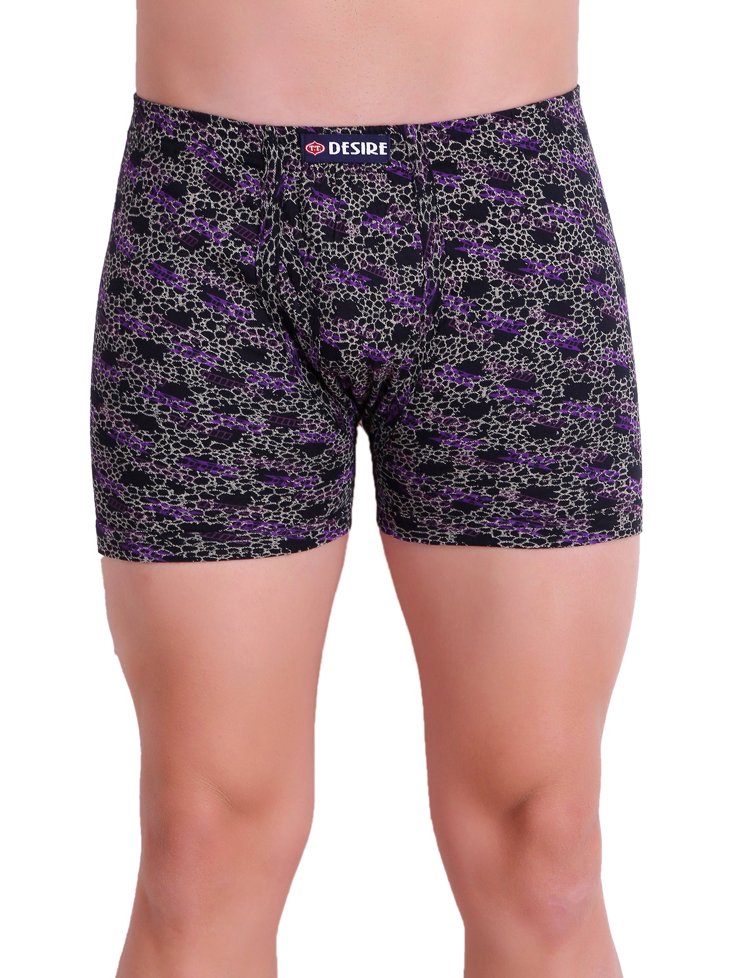 T.T. Mens Desire Printed Longtrunk Pack Of 10 Assorted