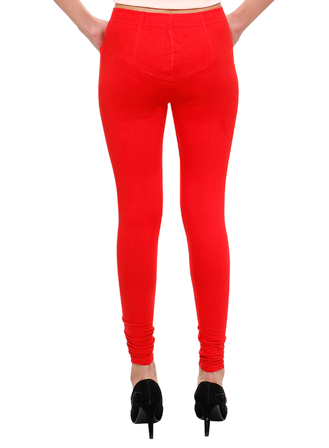 T.T. Women Churidar Cool Leggings Pack of 5 Red