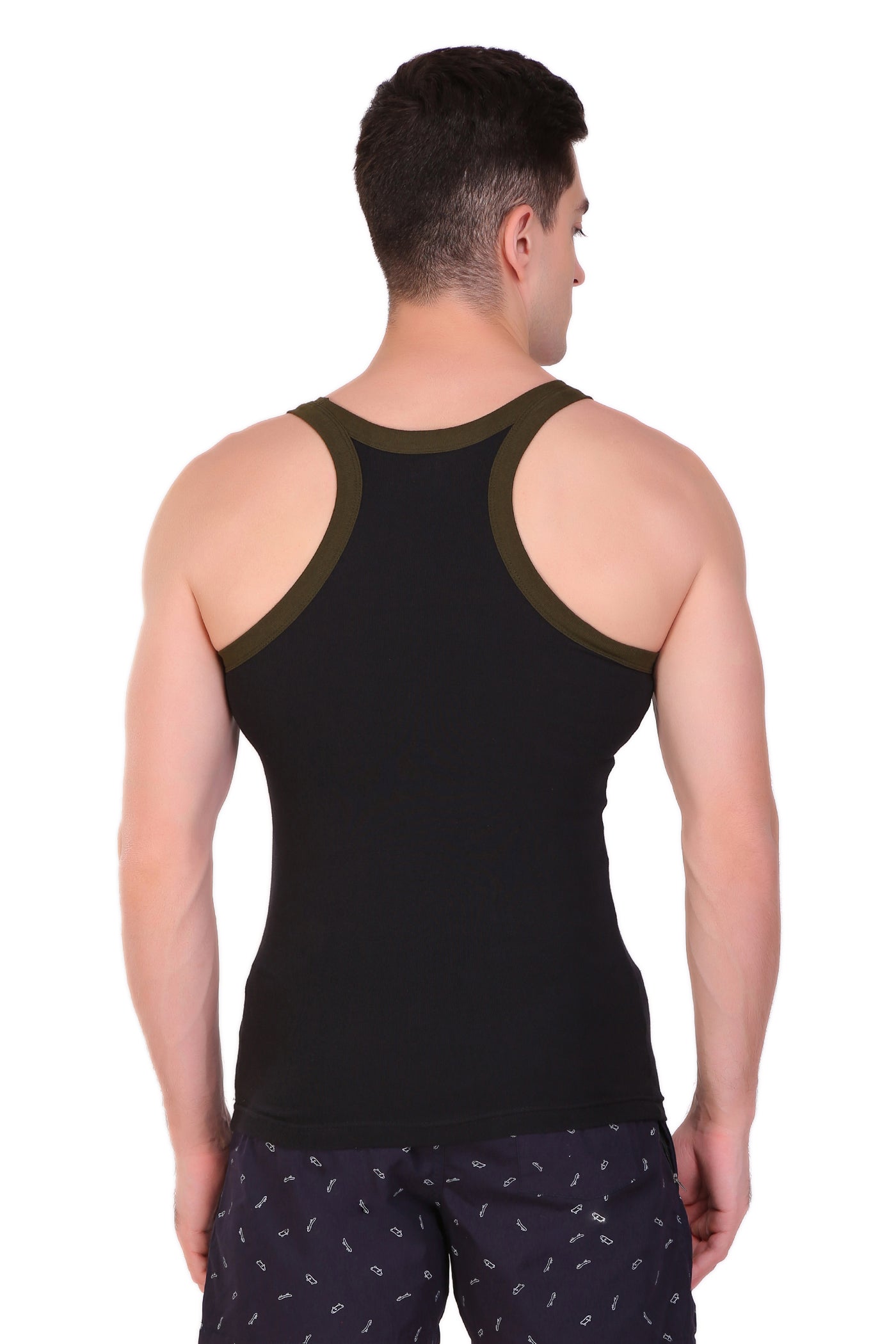 T.T. Men Designer  Gym Vest Pack Of 5 Assorted Colors