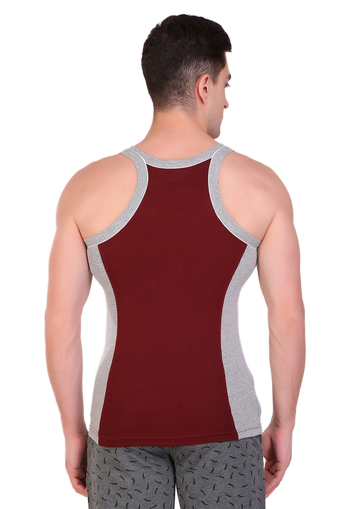 T.T. Men Designer  Gym Vest Pack Of 5 Assorted Colors